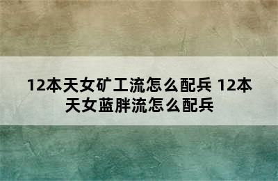 12本天女矿工流怎么配兵 12本天女蓝胖流怎么配兵